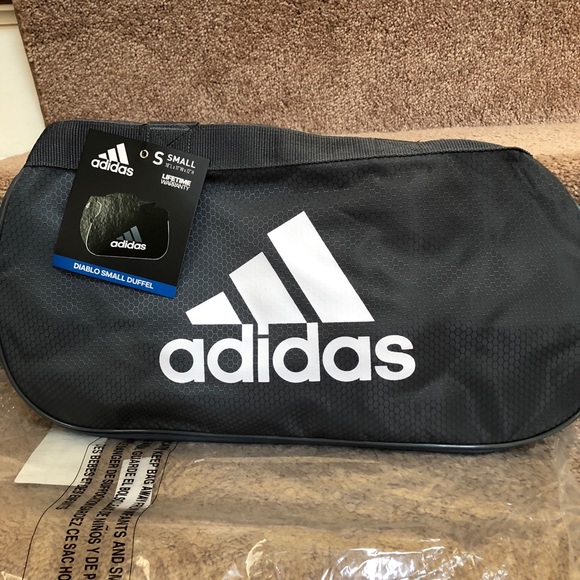 adidas Bags Adidas Diablo Small Duffel Hex Gym Bag New Gray Poshmark